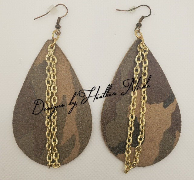 Camo Earrings
