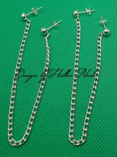 Load image into Gallery viewer, 2 Hole Chain Earrings
