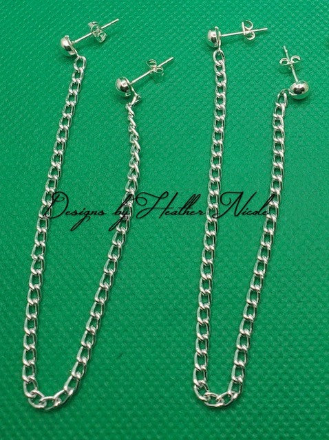 2 Hole Chain Earrings
